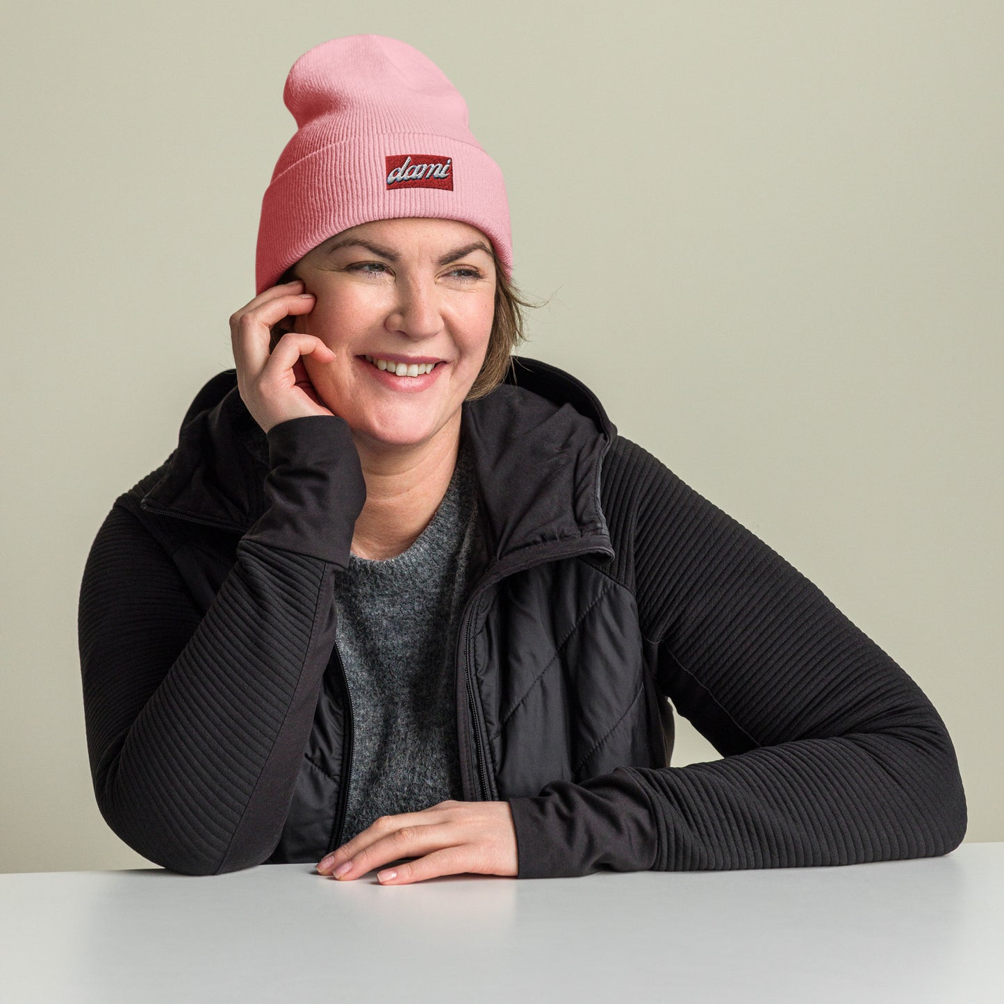 ClassicStitch™ Embroidered Cuffed Beanie