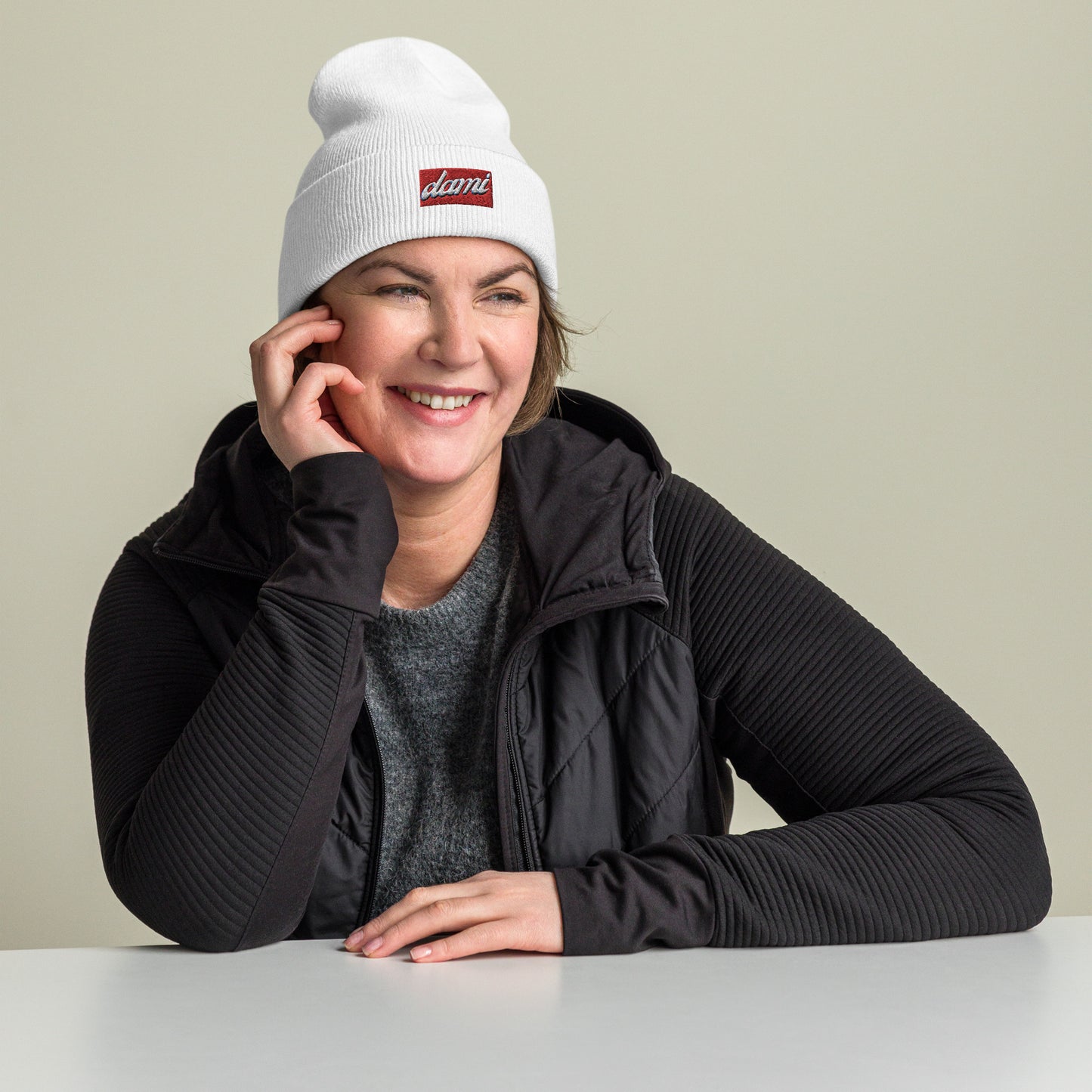 ClassicStitch™ Embroidered Cuffed Beanie