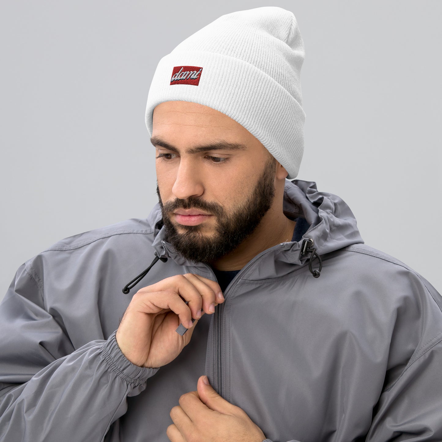 ClassicStitch™ Embroidered Cuffed Beanie